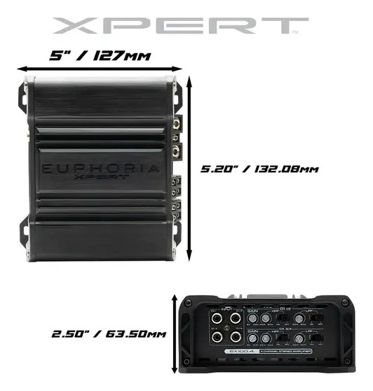 Amplificador Db Drive Xpert Ex100.4 4 Canales 400w Clase D Negro