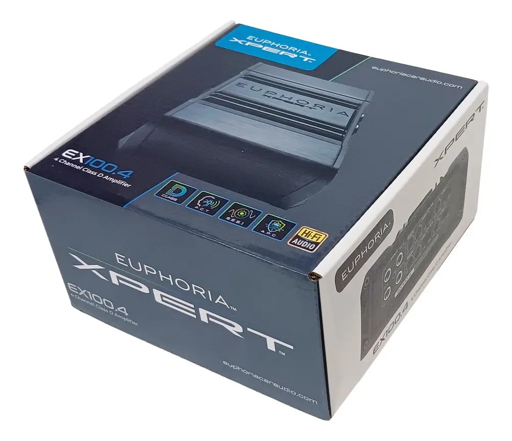 Mini Amplificador 4 Canales Db Drive Euphoria Xpert Ex100.4 Negro