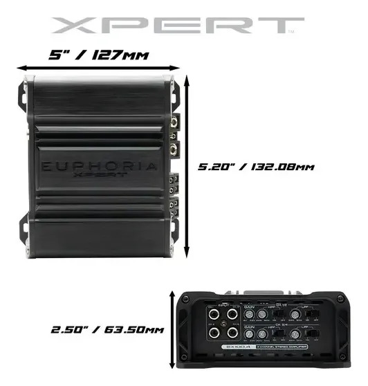 Amplificador Db Drive Xpert Ex100.4 Clase Ab Con 4 Canales Negro