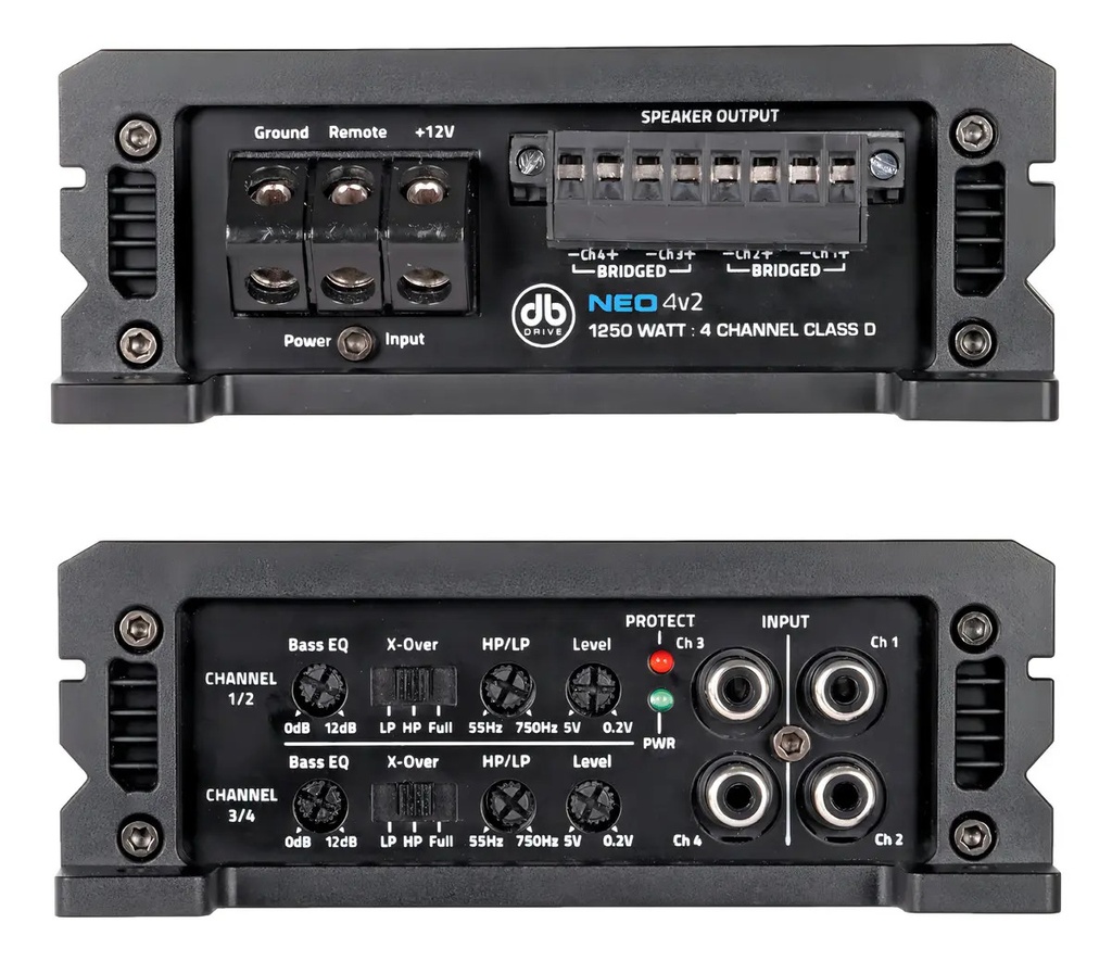 AMPLIFICADOR 4 CH DB DRIVE MARINO NEO4V2