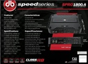 AMPLIFICADOR 4 CH DB DRIVE SPEED SERIES SPRO1800.4