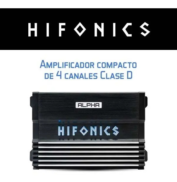 AMPLIFICADOR 4 CH HIFONICS ALPHA A800.4D
