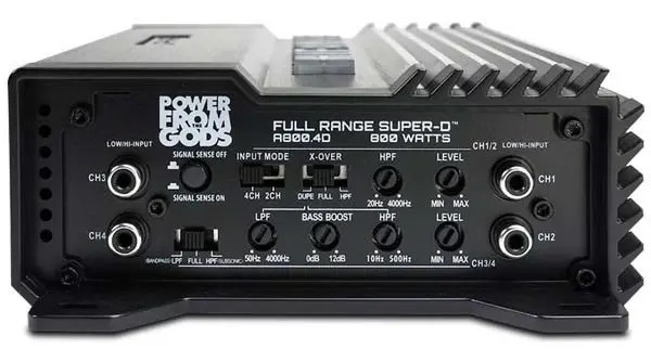 AMPLIFICADOR 4 CH HIFONICS ALPHA A800.4D