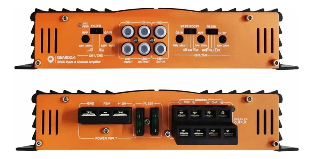 AMPLIFICADOR 4 CH QUANTUM AUDIO QEA800.4