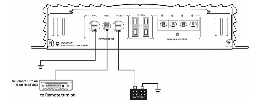 AMPLIFICADOR 4 CH QUANTUM AUDIO QEA800.4