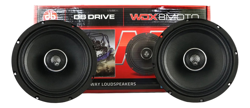 MEDIOS RANGOS 8" CON TWEETER DB DRIVE WDX8MOTO