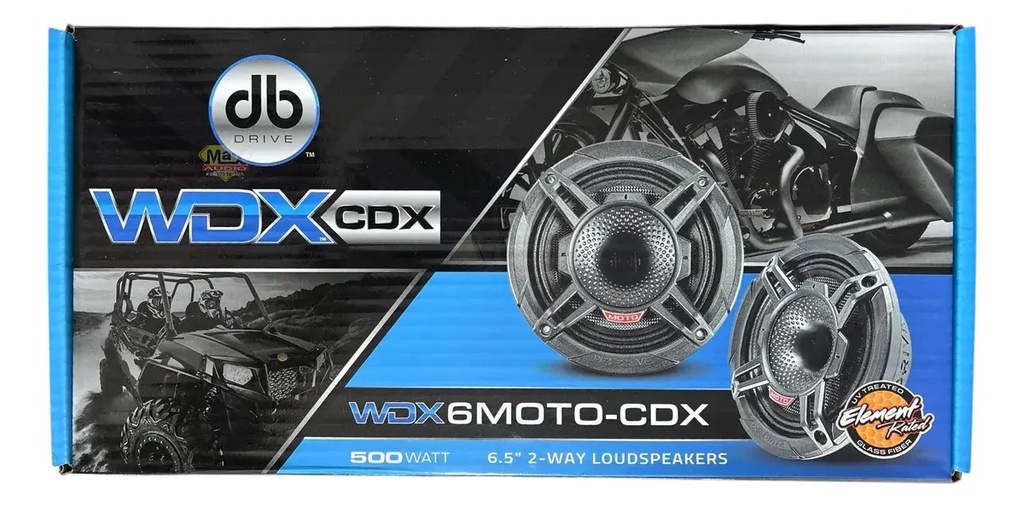 MEDIOS RANGOS 6.5" CON DRIVER DB DRIVE WDX6MOTO-CDX 
