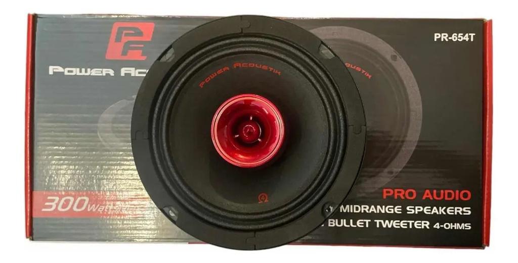 MEDIOS RANGOS 6.5" CON DRIVER POWER ACOUSTIK PR-654T