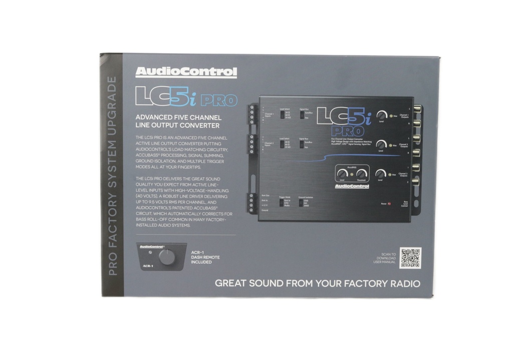 CONVERTIDOR DE ALTA Y BAJA AUDIO CONTROL LC5IPRO