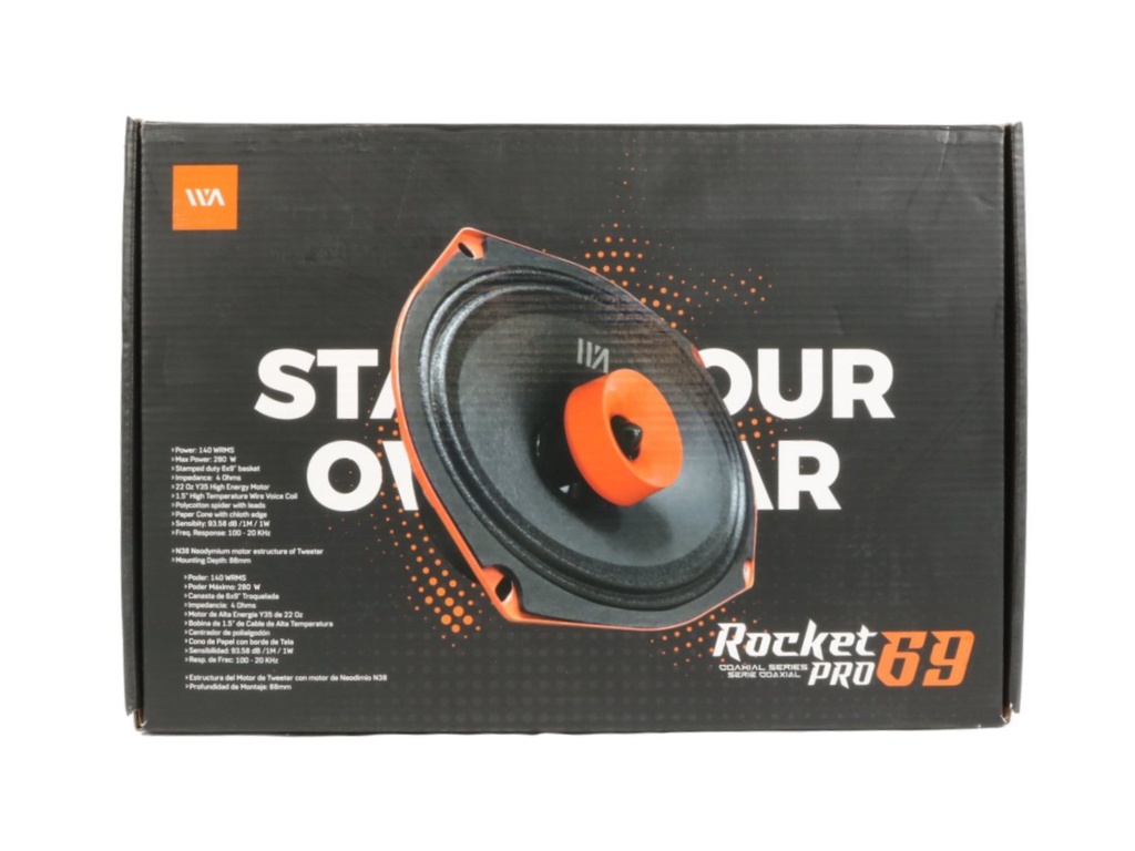 BOCINAS 6X9" WAR AUDIO ROCKETPRO 69
