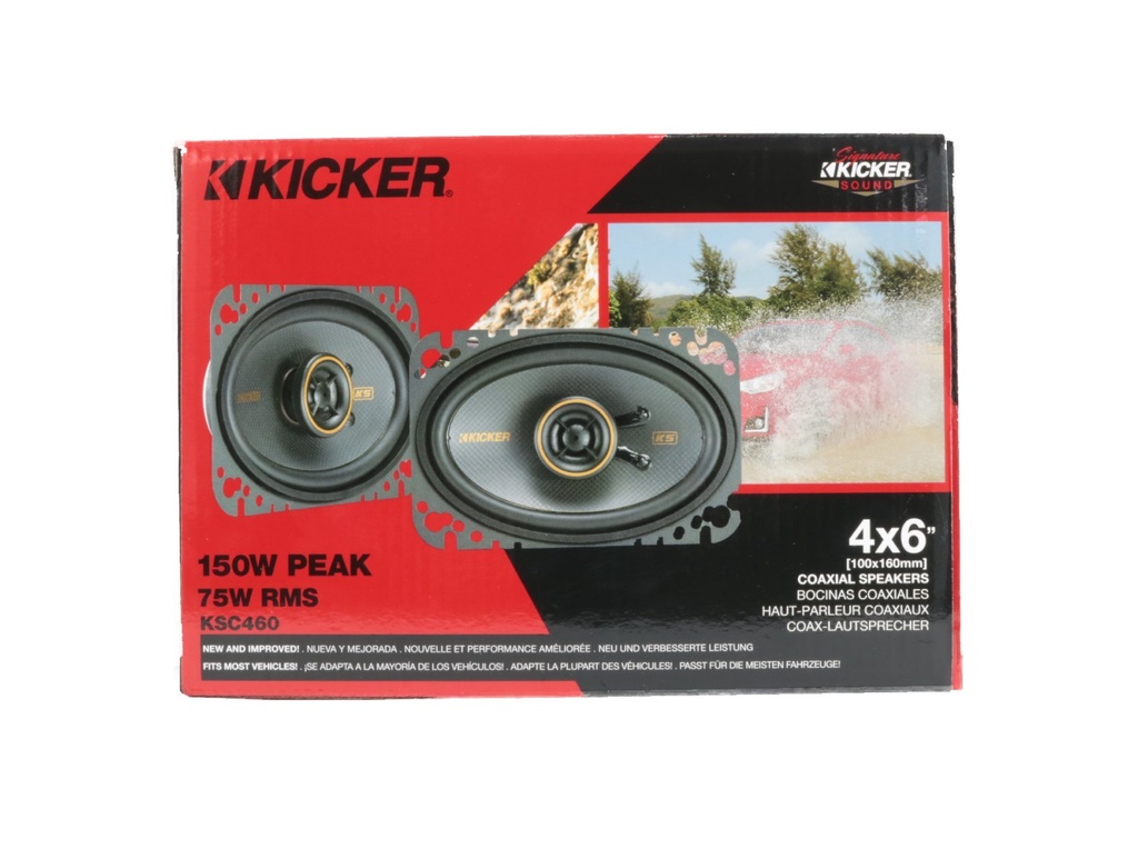 BOCINAS 4X6" KICKER  150 W KSC460