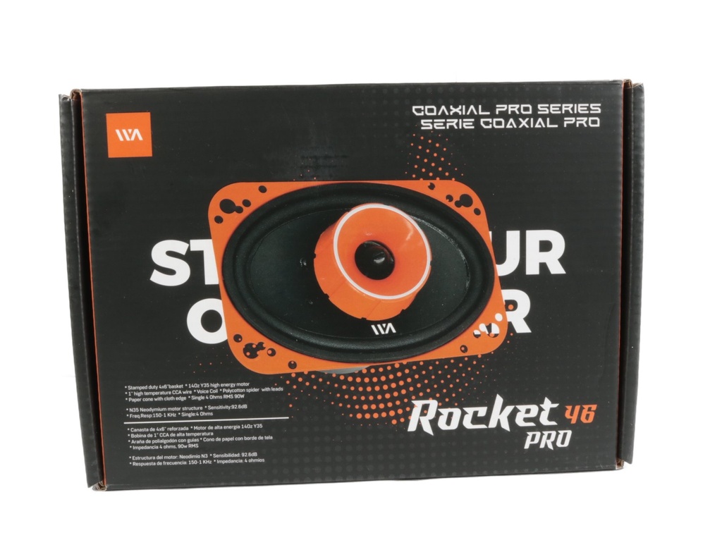 BOCINAS 4X6" ROCKETPRO 46 WARAUDIO