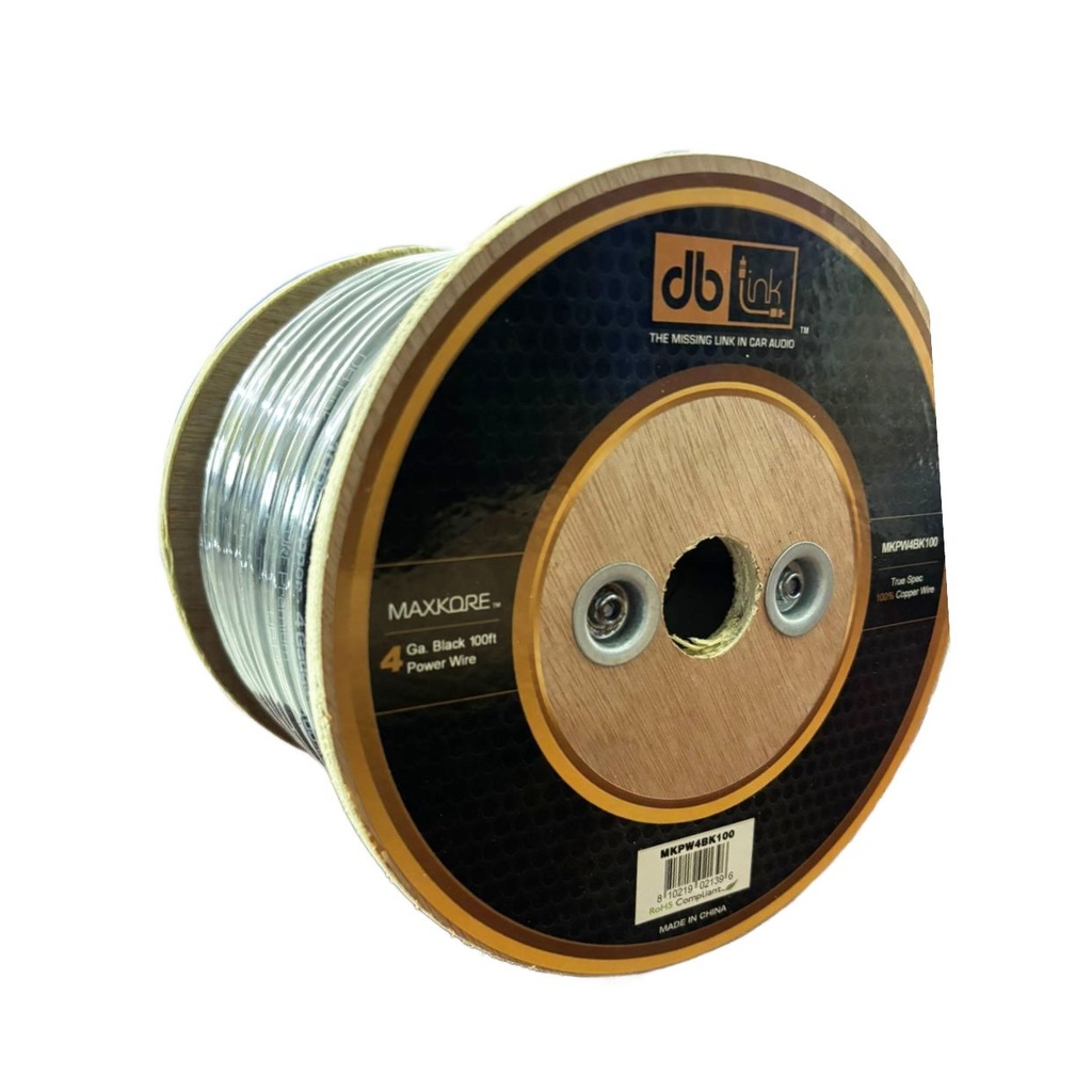[MKPW4BK100] CABLE DE CORRIENTE #4 100FT DB DRIVE MKPW4BK100