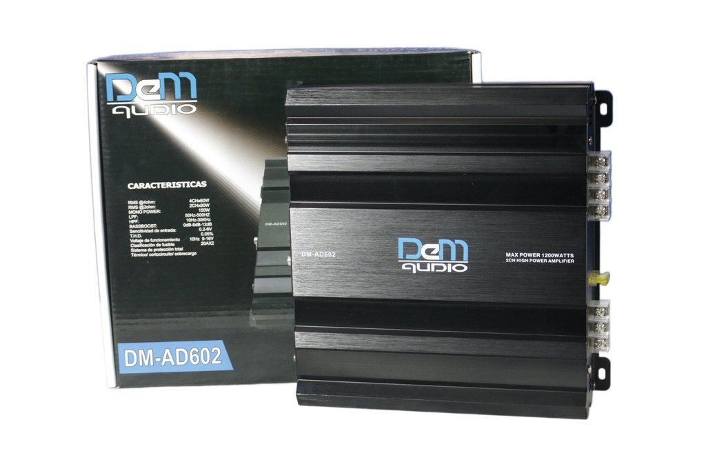 AMPLIFICADOR 2 CANALES DEM AUDIO DM-AD602