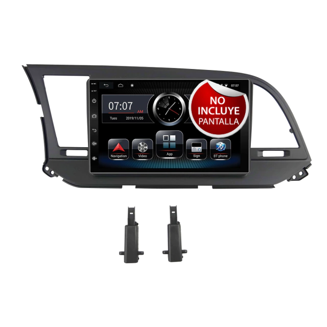 Frente 9" para Hyundai Elantra 2015-2017, requiere arnés AR-HY02 HF AUDIO HF-9401HY9