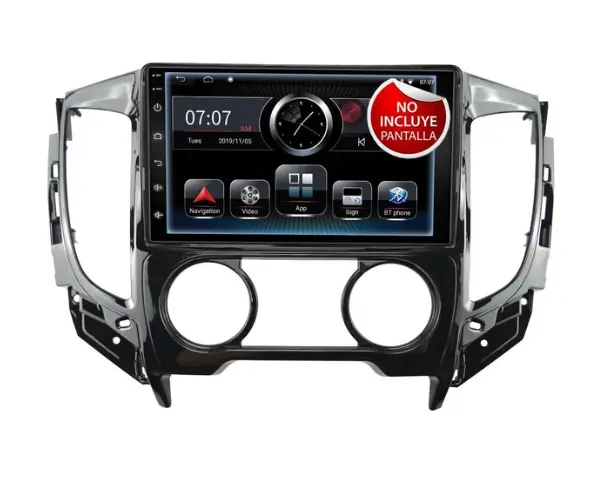 Frente 9" para Mitsubishi L200 / Montero Sport 2015-2019, requiere arnés AR-SL14 HF AUDIO HF-917MI9