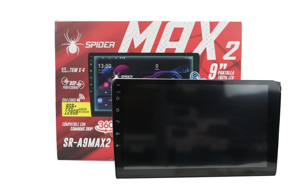 PANTALLA 2 DIN 9" SPIDER MAX2 SR-A9MAX2
