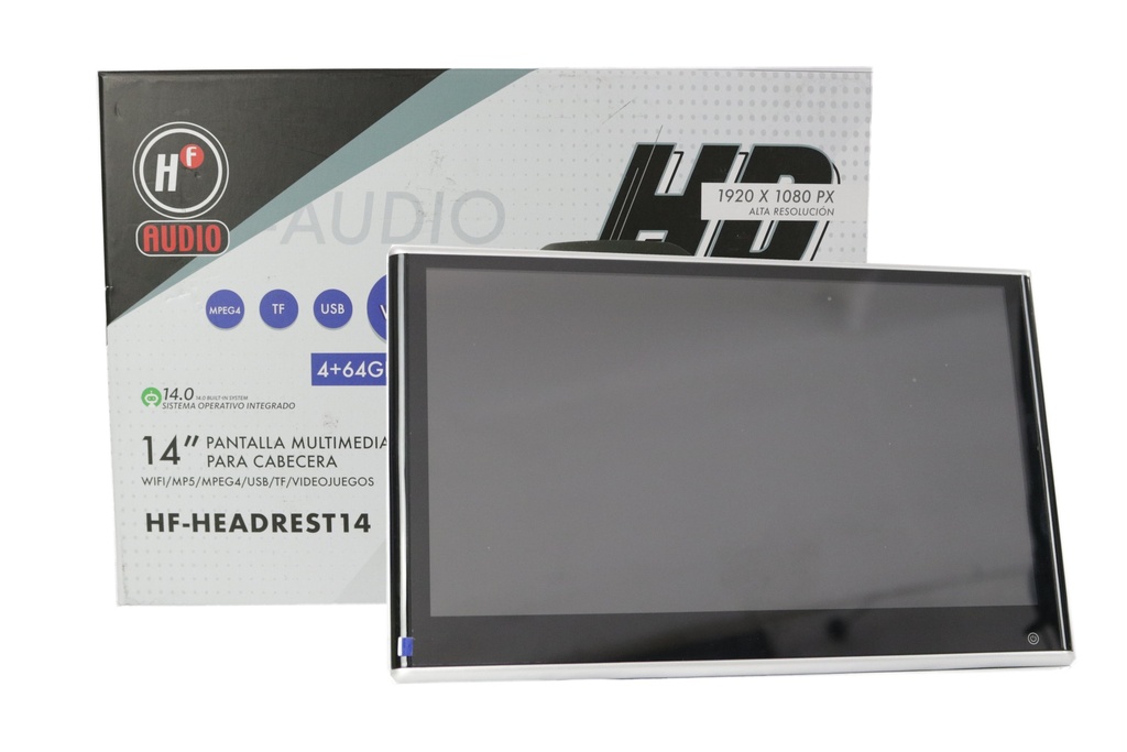 PANTALLA 2 DIN 14" HF AUDIO HF-HEADREST14