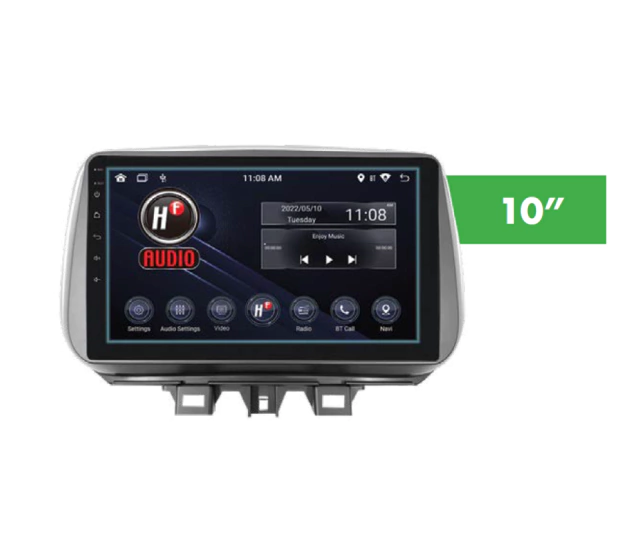 Frente 10" para Hyundai Tucson 2018 en adelante, requiere arnés AR-HY03 HF AUDIO HF-9404HY10