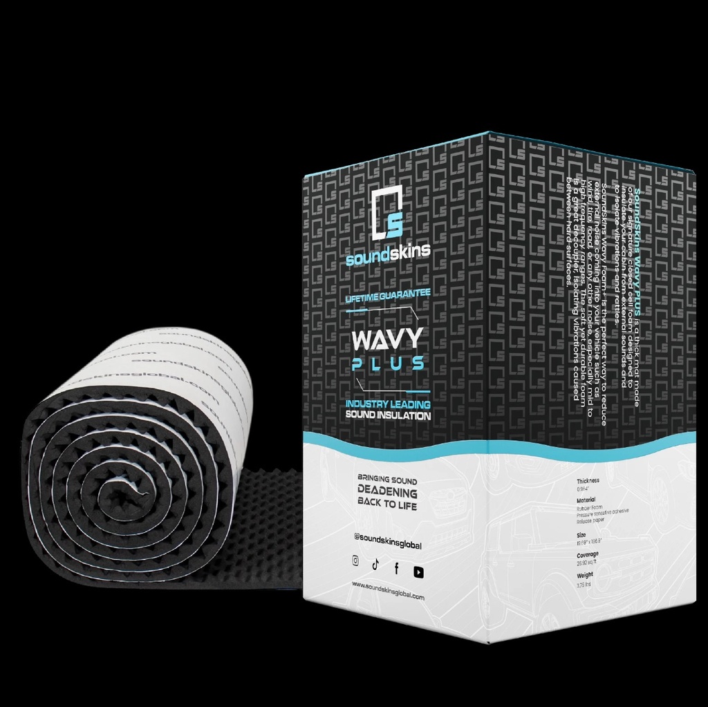 INSONORIZANTE ESPUMA DE GOMA SOUNDSKINS SSK-WAVYPLUS