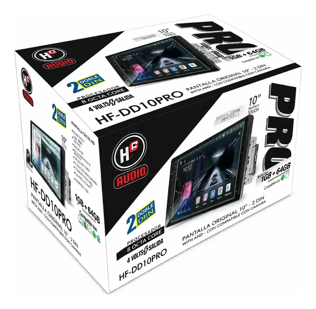 [HF-DD10PRO] PANTALLA 2 DIN HF AUDIO HF-DD10PRO