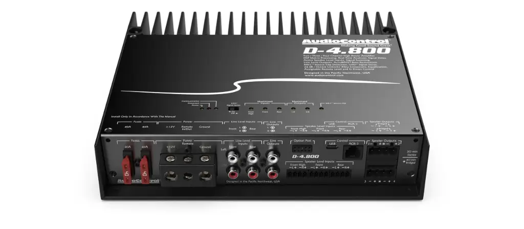 AMPLIFICADOR CON DSP 4 CH AUDIO CONTROL D-4.800