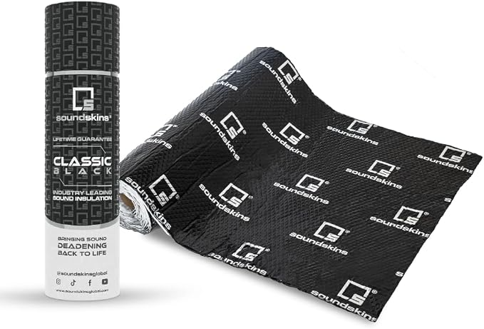 INSONORIZANTE BUTILO, ALUMINIO Y ESPONJA ACUSTICA SOUNDSKINS SSK-CLASSIC BLACK