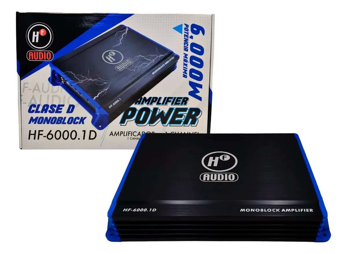[HF-6000.1D] AMPLIFICADOR 1 CH HF AUDIO HF-6000.1D