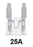 FUSIBLE DE 25A MINI KRACK AUDIO KMF-25