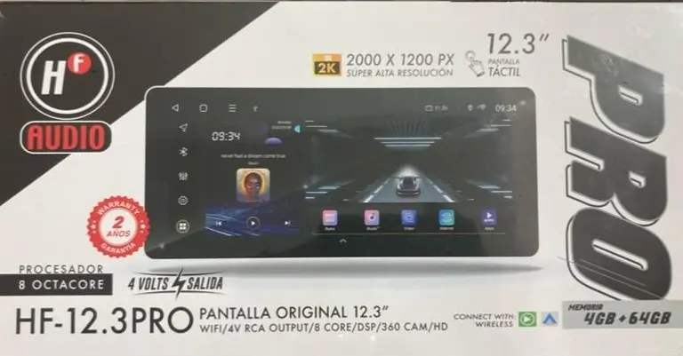 PANTALLA 12.3" HF-AUDIO PRO HF-12.3PRO