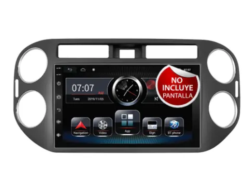 Frente 9" para Volkswagen Tiguan 2016-2017, requiere CANBUS CAN-VW05 HF AUDIO HF-134VW9