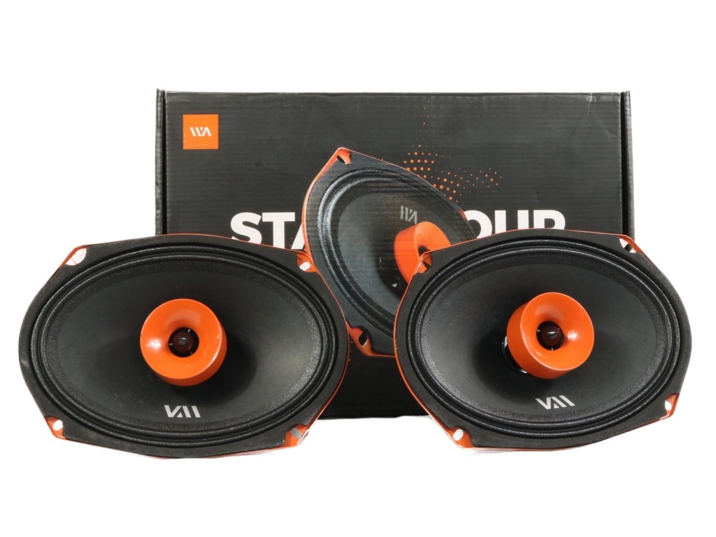 MEDIOS RANGOS CON DRIVER 6x9" WAR AUDIO ROCKETPRO 69