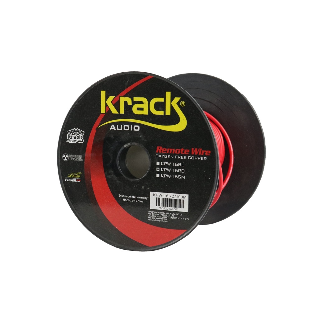 [KPW-16RD] CABLE DE BOCINA #16 100FT KRACK KPW-16RD
