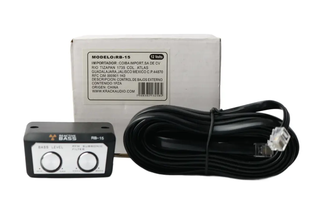 CONTROL DE BAJOS Y CABLE REPUESTO PARA EPICENTER 2 PERILLAS REACTIVE BASS RB-15