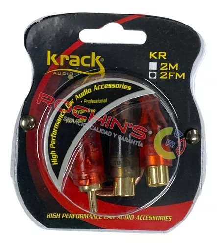 RCA "Y" 1 MACHOS 2 HEMBRA KRACK KR-2FM