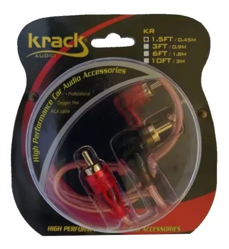 RCA" 0.45 CM 2 MACHOS KRACK KR-1.5FT