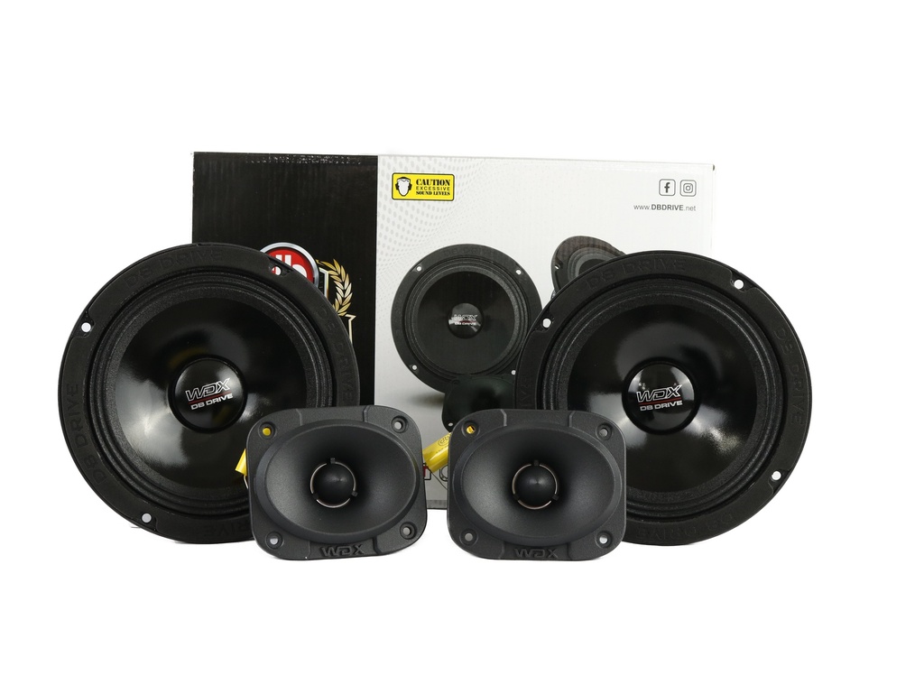 [WDX5-6.5-2MTW] SET DE MEDIOS 6.5" DB DRIVE WDX5-6.5-2MTW