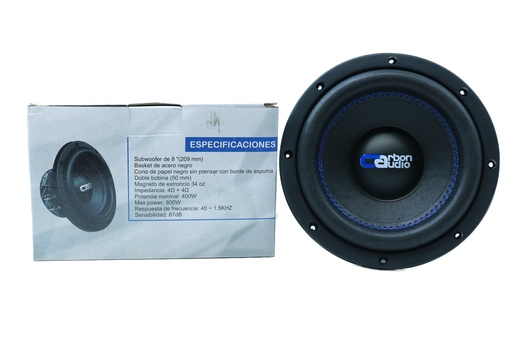 [CA-SW40008ET] SUBWOOFER 8" CARBON AUDIO CA-SW40008ET