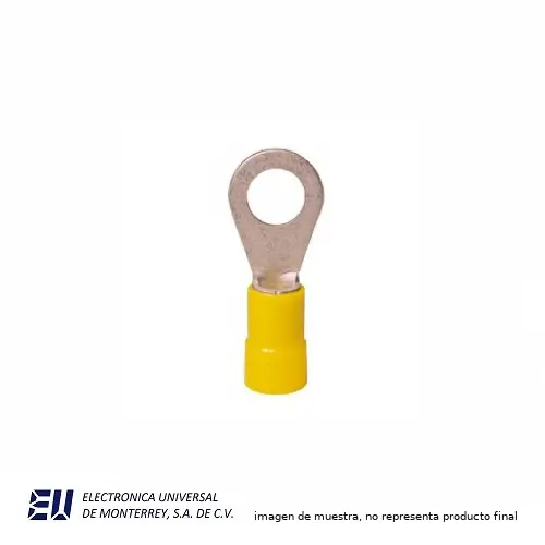 [TOAM] TERMINAL DE OJILLO 12-10AWG  AMARILLO TOAM
