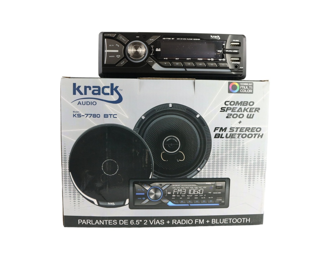 ESTEREO CON BOCINAS KRACK KS-7780 BTC