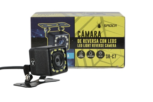 [SR-C7] CAMARA DE REVERSA CON LEDS SPIDER SR-C7