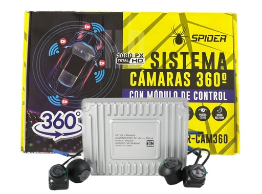 [SR-CAM360] CAMARAS DE REVERSA 360° SPIDER SR-CAM360