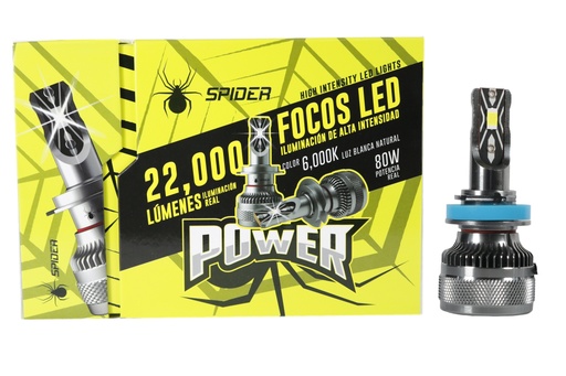 FOCOS LED SPIDER POWER SR-H8/H11POWER