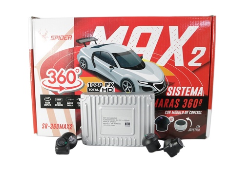 CAMARAS  DE REVERSA 360° CON MODULO SPIDER SR-CAM360MAX2