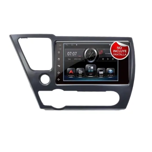 Frente 9" para Honda Civic 2013-2015, requiere CANBUS CAN-HD15 HF AUDIO HF-817HO9