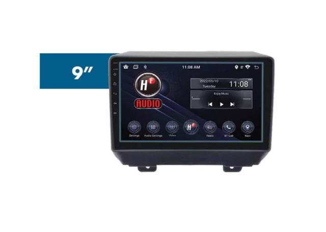 Frente 9" para Jeep Wrangler / Rubicon 2018-2022, requiere CANBUS CAN-JP05 HF AUDIO HF-678JE9