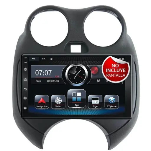 Frente 9" para Nissan Versa V-Drive 2020 / March 2012-2016, requiere arnés AR-NS01 HF AUDIO HF-771NI9