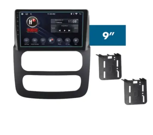 Frente 9" para Dodge Ram 1500 / 2500 / 3500 2012-2015, requiere CANBUS CAN-JP07 (equipada) HF AUDIO HF-697CR9
