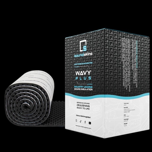 [SSK-WAVYPLUS] INSONORIZANTE ESPUMA DE GOMA SOUNDSKINS SSK-WAVYPLUS