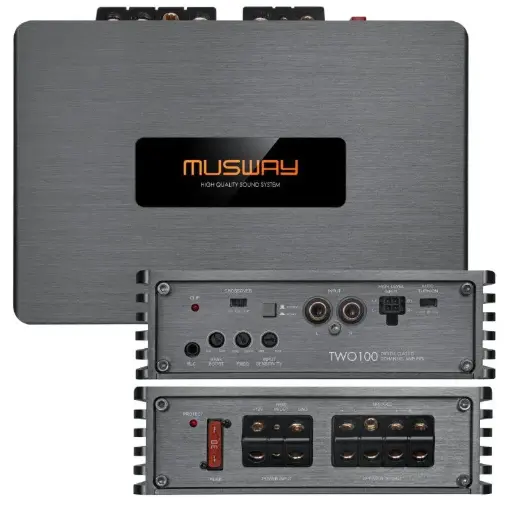 AMPLIFICADOR 2 CANALES CLASE D TWO100 MUSWAY